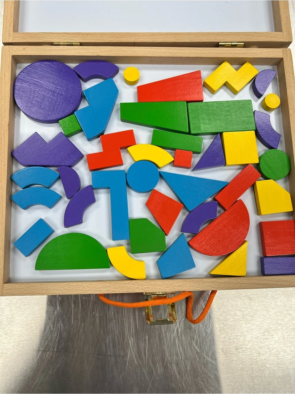 Mindware Imagination Magnets Wooden Shape Puzzle Kit for Kids - Multicolor